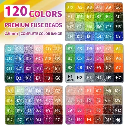 24 Colors 2.6mm Fuse Beads Box Set suppliers