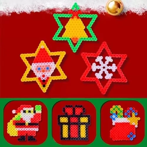 Christmas DIY Ornament Fuse Beads Family Kit high quality