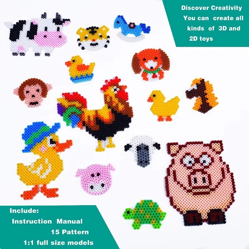 Kids’ Farmyard Fuse Beads Craft Kit best