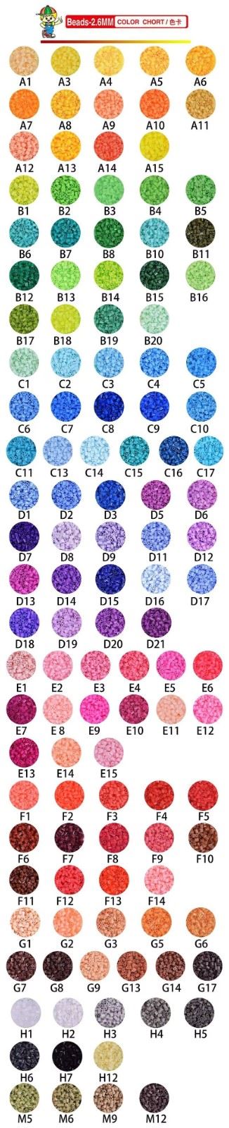 Organized 2.6mm Fuse Beads high quality