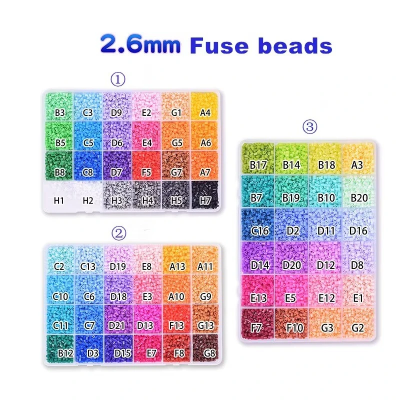 Organized 2.6mm Fuse Beads factory